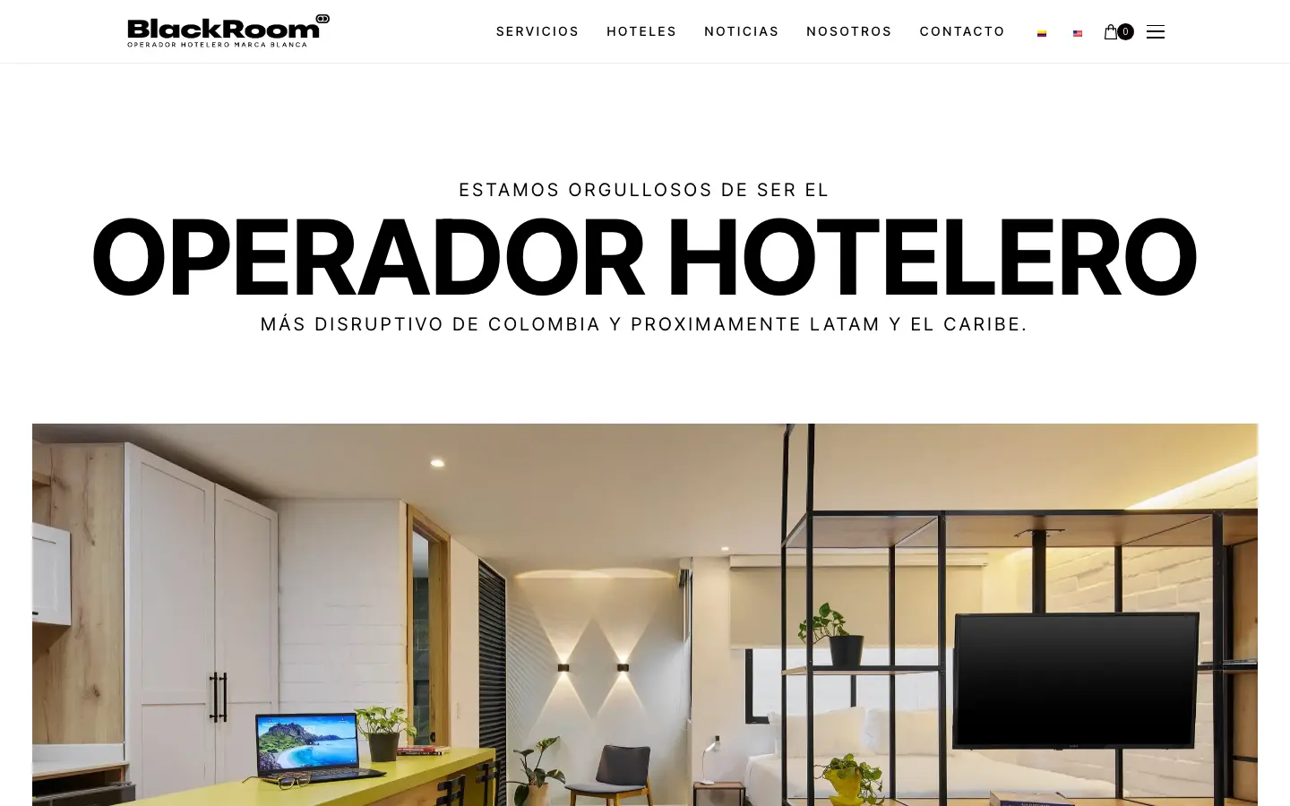 Home page of blackroom.com.co