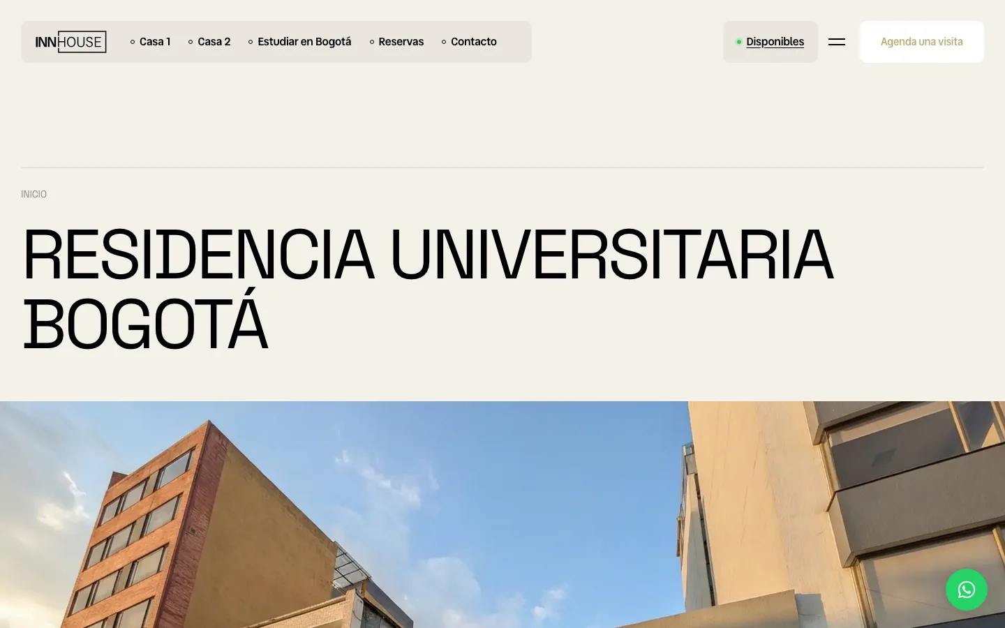 Página de inicio de innhouse.co