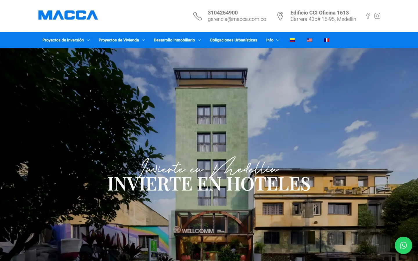 Home page of macca.com.co