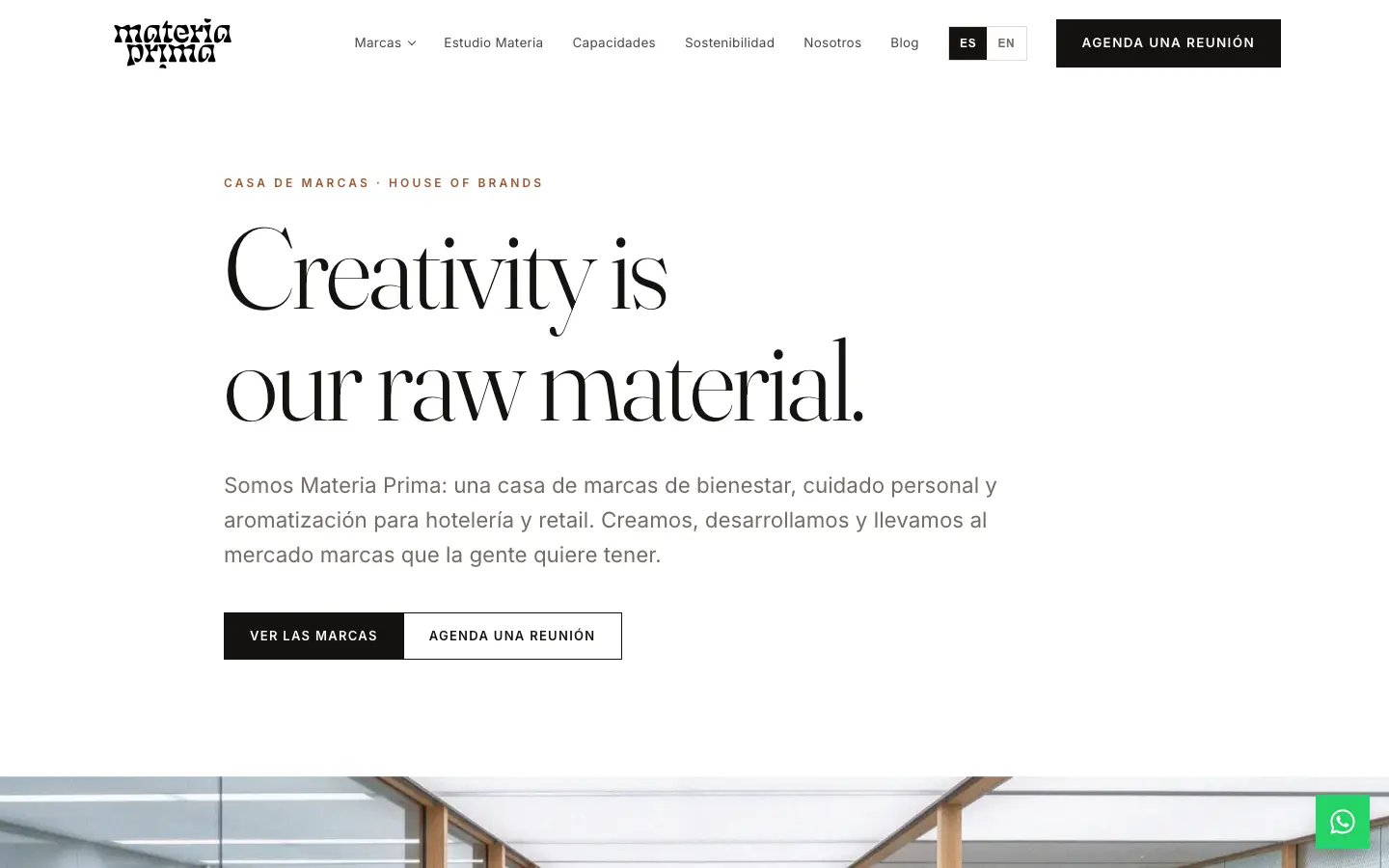 Home page of materiaprima.com.co